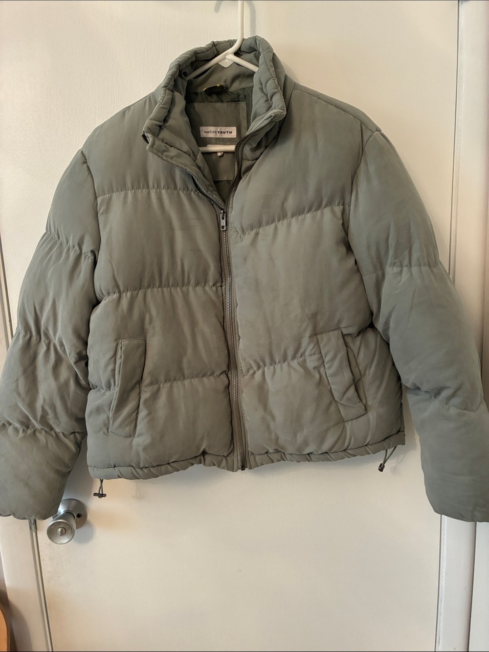 NATIVE YOUTH Sage Green Lightweight Jacket